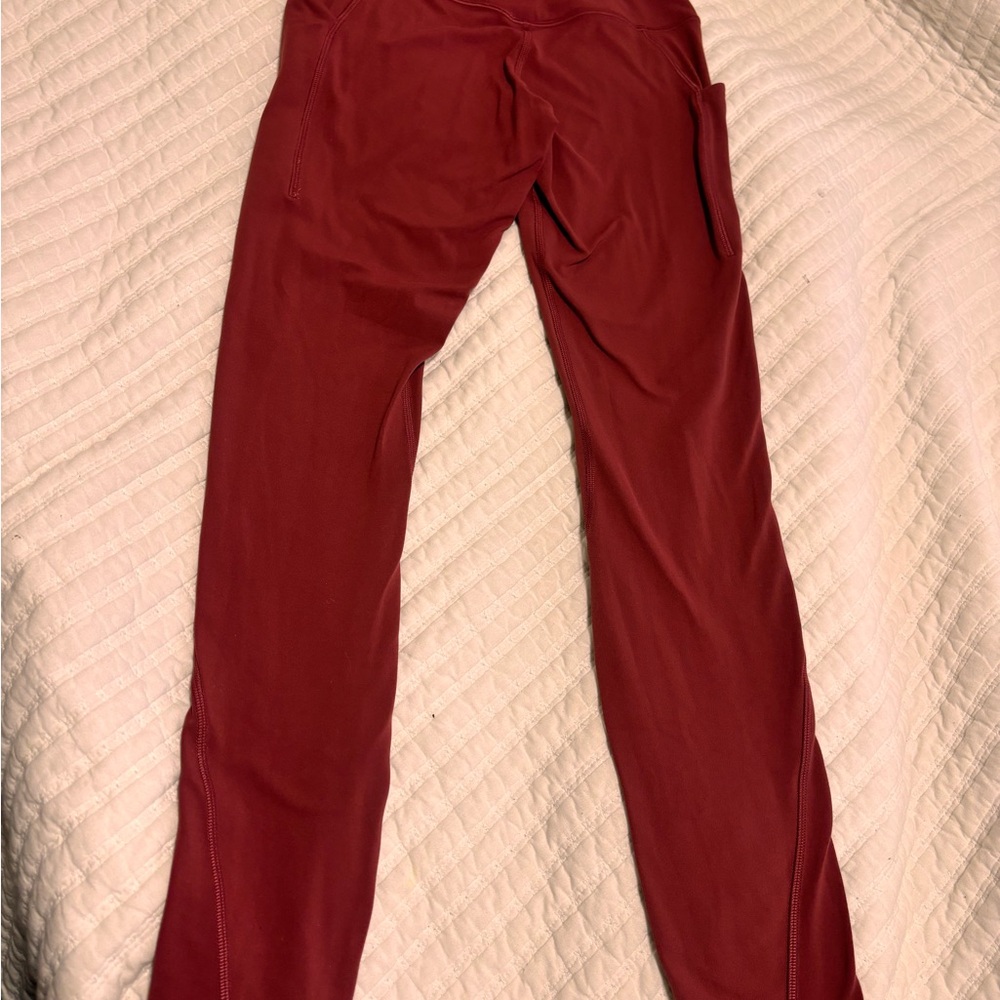 Women's Red Leggings